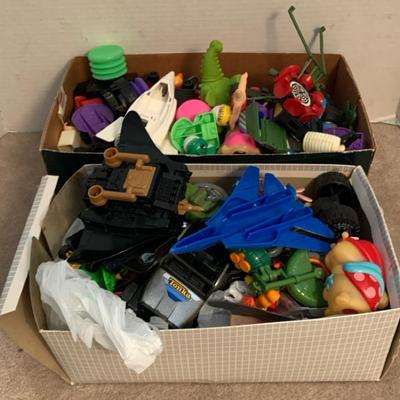 Two Boxes Of Cars And Misc Toys
