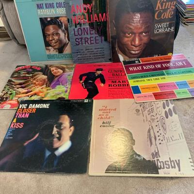 Vintage Nat King Cole And Other Misc Records