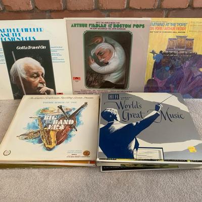 Arthur Fielder And Other Misc Vintage Records