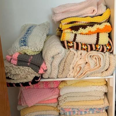 Crocheted Blankets And Linens
