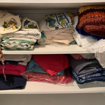 Linens, Towels And Crocheted Items