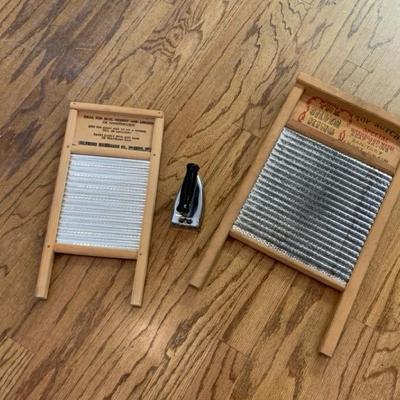 Vintage Washboards & Iron 1 