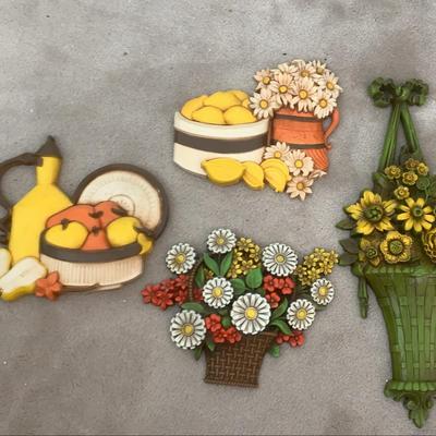 Vintage Burnt wood Wall Hangings