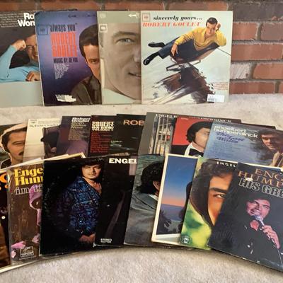 Robert Goulet And Engelbert Humperdinck Record Collection