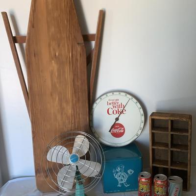 Wooden Ironing Board And Other Collectibles