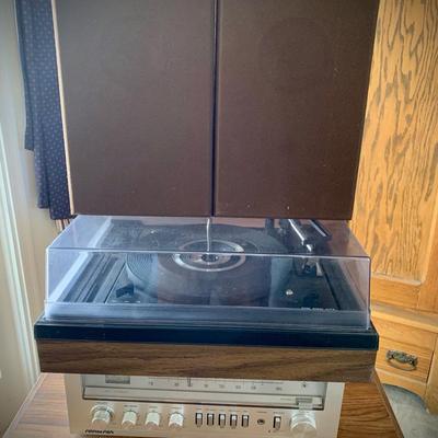 Tuner W/ BSR Precision Made In Great Britain Record Changer/Player and Speakers (works/plays)
