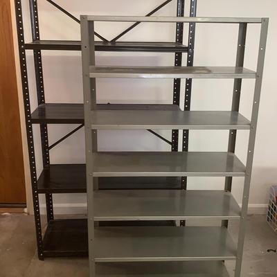Two Metal Shelving Units
