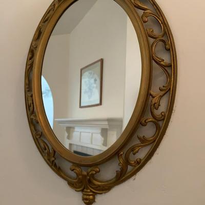 Syroco Mirror, Etched Mirror, Beveled Mirror 