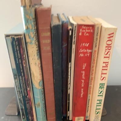 Variety Of Books - Atlas, Reproduction Sears Catalog , Misc