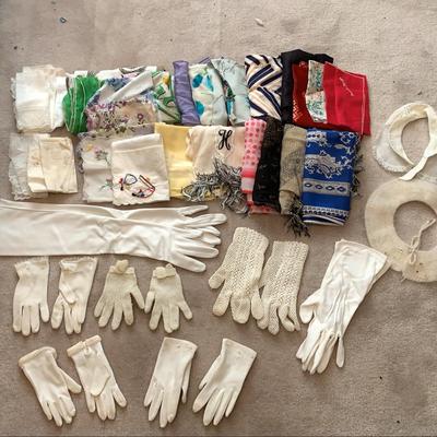 Vintage Scarves And Gloves