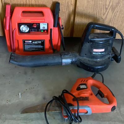 Powered Handsaw, Blower And Jump Starter