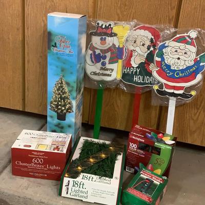 Fiber Optic Christmas Tree, Yard Signs And More