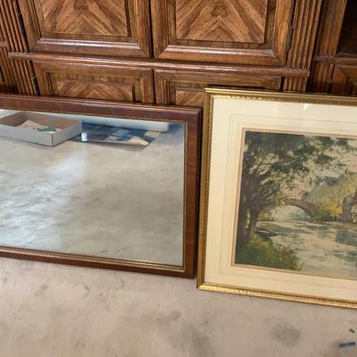 Large Mirror And Print