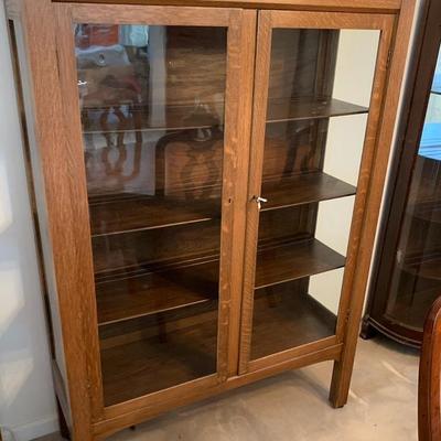 Vintage Cabinet with Glass front and sides