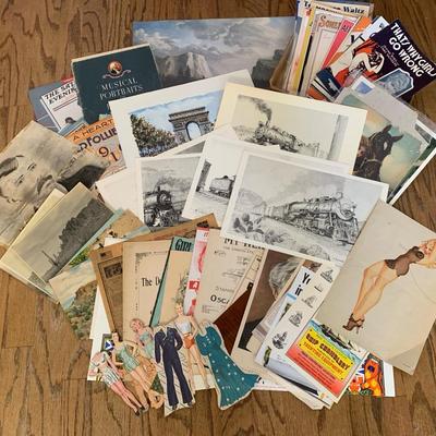 Vintage Pictures, Prints, And Ephemera