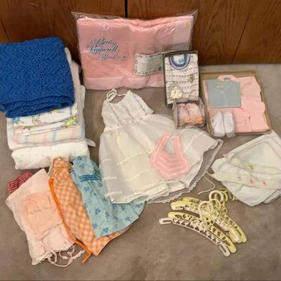 Vintage Baby Clothes And Blankets