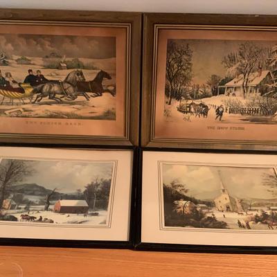 Snow Scene Art Prints