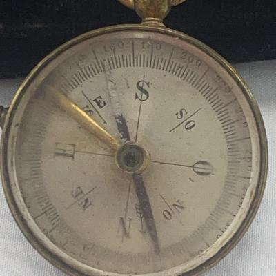 Vintage Brass Compass