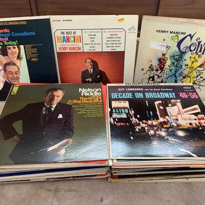 Guy Lombardo, Henry Mancini, And Misc Vintage Records