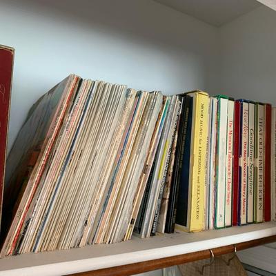 Shelf Of Vintage Records