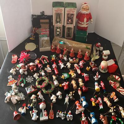 Vintage Glass Tree Toppers And Tree Ornaments