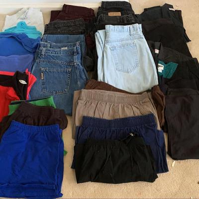 Women’s Jeans Size 16 , Shorts, Tank Tops,T-Shirts Size L-XL 