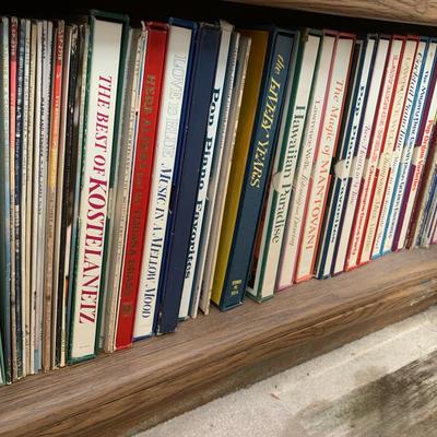 Vintage Mystery Record Shelf 