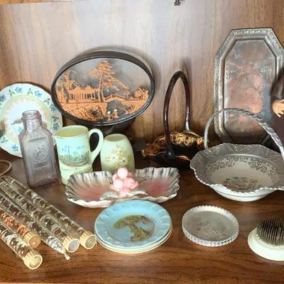 Lucite Candles, Flower Frog And Other Collectibles
