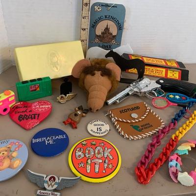 Vintage 80s Toys and Buttons