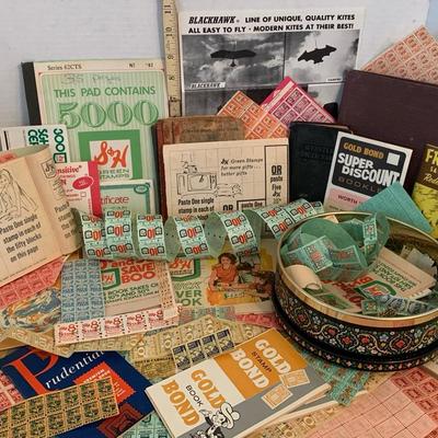 Vintage Green Stamp Collection And More
