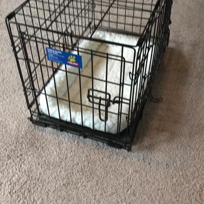 Small Collapsible Pet Kennel With Bed  