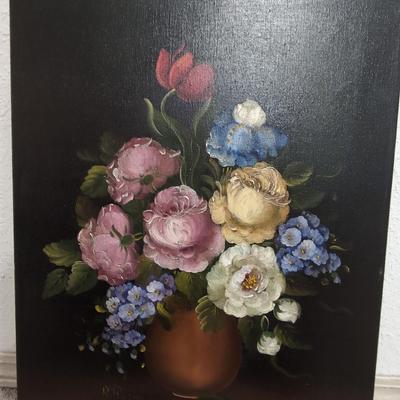 Flowers On Canvas