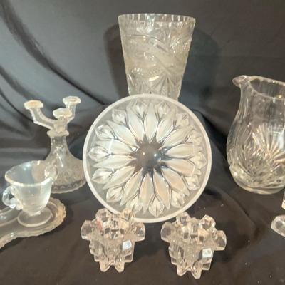 Lot #2 Assorted Pressed And Cut Glass  