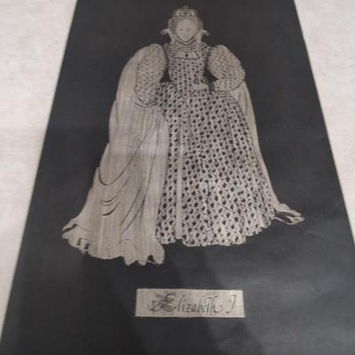 Two Queens - Brass Rubbing