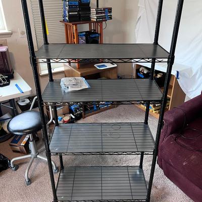 Metal Shelf Black 