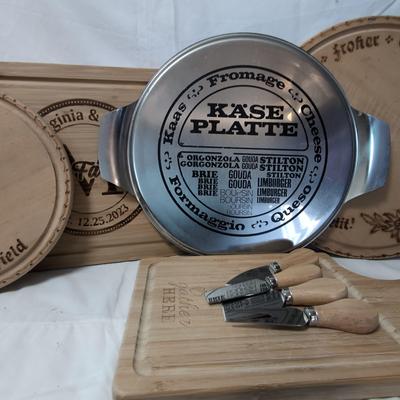 Cutting Boards And Cheese Tray