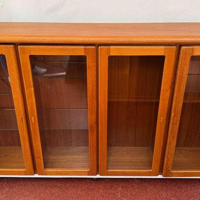 Modern Scandinavian Teak Display Cabinet On Castors #2