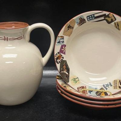 Pitcher and Bowls