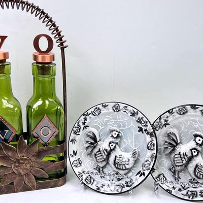 "GrassLands" Olive Oil & Vinegar Holder and More #1