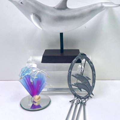 “Pewter” Dolphin Wind Chime and More