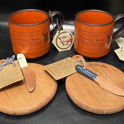 "Iron Fire" Mugs and "Demdaco" Mini Boards
