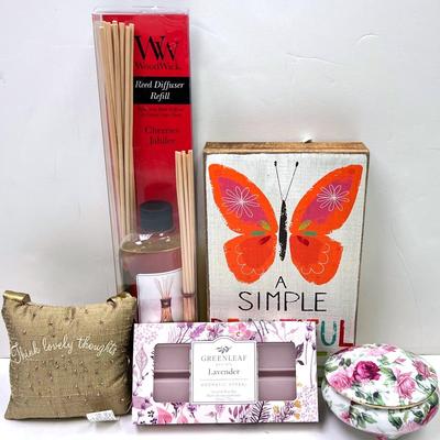 “WoodWick” Reed Diffuser and More
