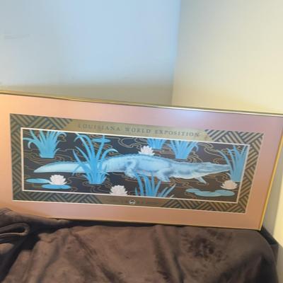 Louisiana World Exposition Post Modern Alligator Print 