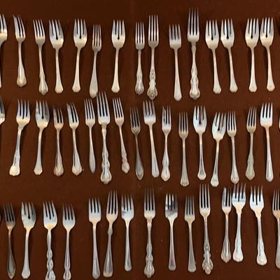Silverplated Dining Forks, Fish Forks, Salad Forks, Cake Forks