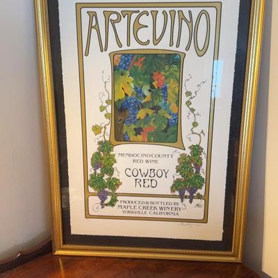 Artevino “Cowboy Red” Live signature Numbered Print 126/200