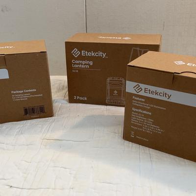 Etekcity LED Camping, Outages Lights Lanterns- Collapsible, New In Box, 3 Units
