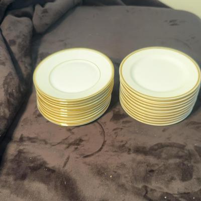 Haviland Limoges Crème And Gold- 10 & 11 Of Each 