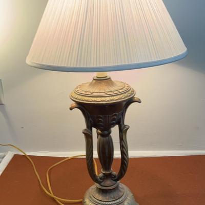 Leviton-style Brass Boudoir Lamp, Large and Heavy, Tested