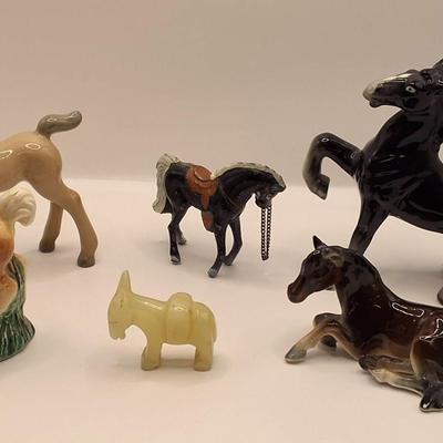 Horses and a donkey!