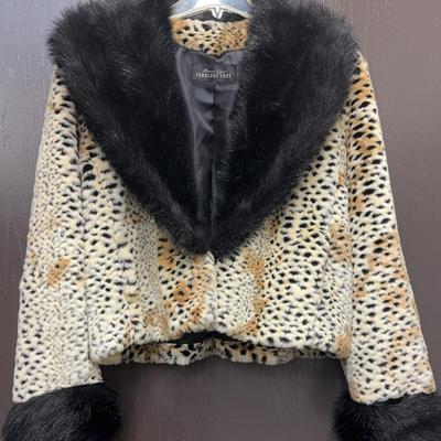 Faux Fur Coat Size Medium 